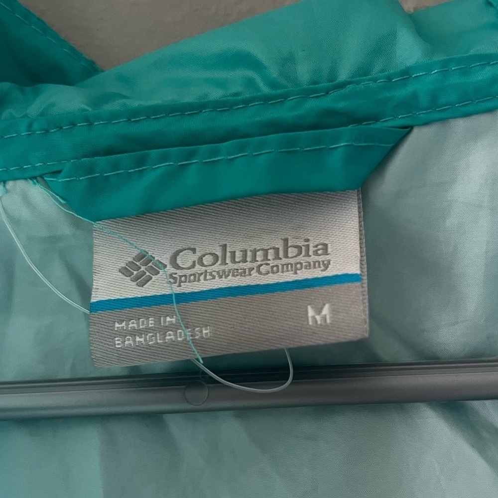 Columbia Two Toned Teal Flash Forward Jacket Size Medium - Picture 4 of 8